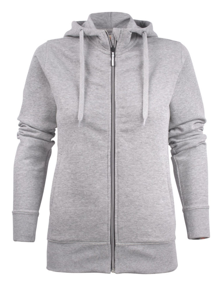 2262052 Hooded sweat jacket OVERHEAD LADY-120 grey melange